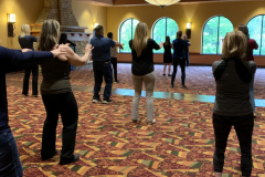 Leading Qigong at the 2022 Wisconsin Council of Self-Insurers Worker’s Compensation College at the Chula Vista Resort in Wisconsin Dells
